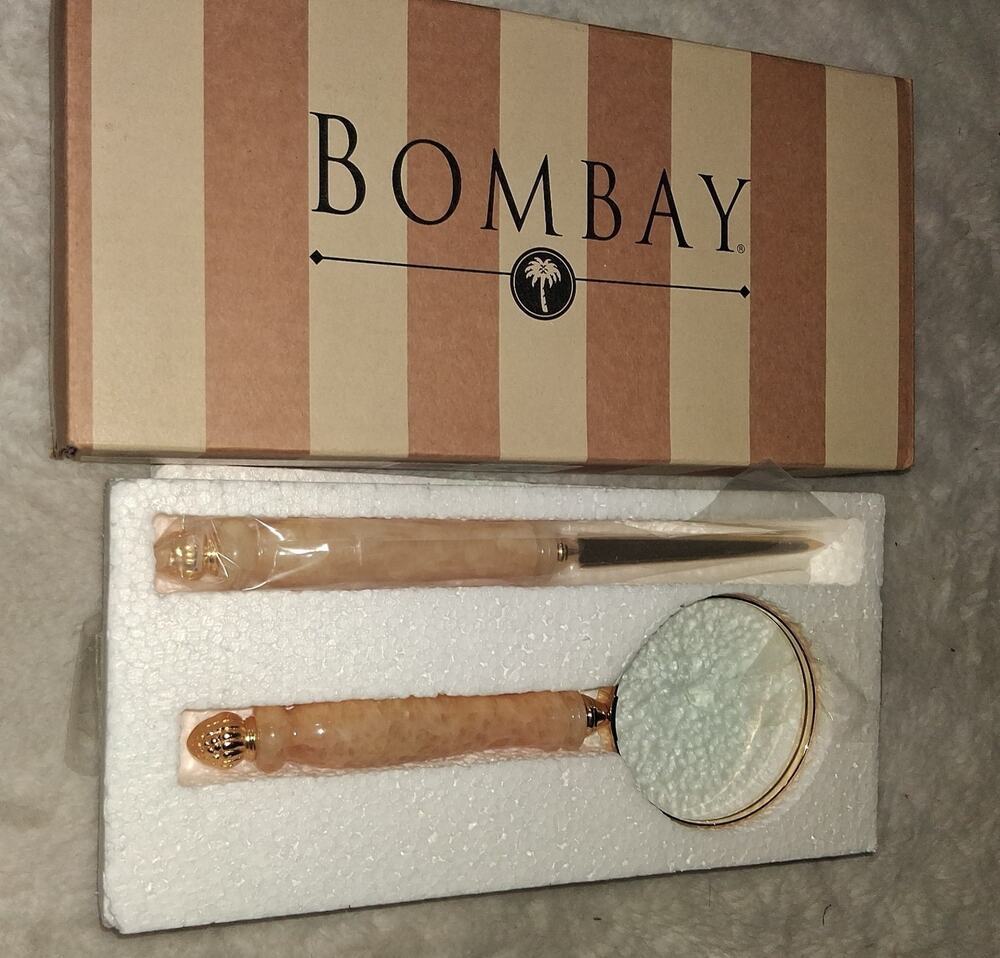 Bombay onyx mag glass/letter opener new